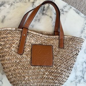 Straw flea market bag Parisian